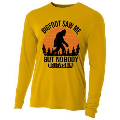 Bigfoot Saw Me But Nobody Believes Him Night Stroll Cooling Performance Long Sleeve Crew