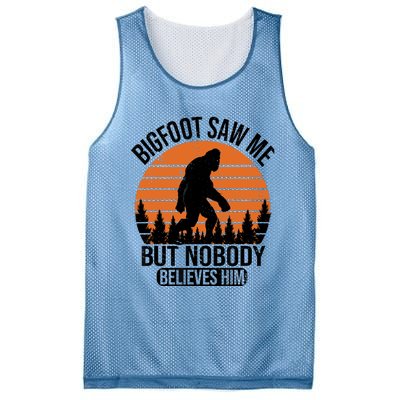 Bigfoot Saw Me But Nobody Believes Him Night Stroll Mesh Reversible Basketball Jersey Tank