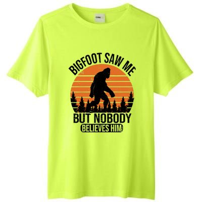 Bigfoot Saw Me But Nobody Believes Him Night Stroll Tall Fusion ChromaSoft Performance T-Shirt