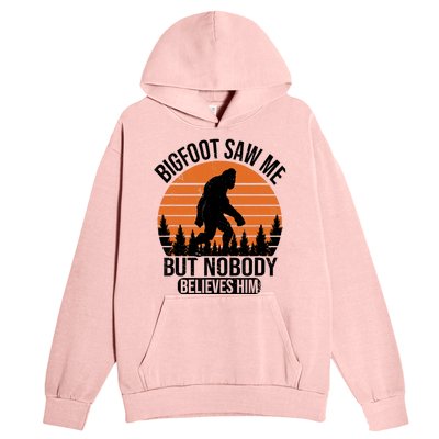 Bigfoot Saw Me But Nobody Believes Him Night Stroll Urban Pullover Hoodie