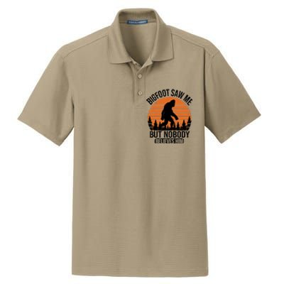 Bigfoot Saw Me But Nobody Believes Him Night Stroll Dry Zone Grid Polo