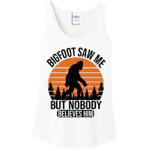 Bigfoot Saw Me But Nobody Believes Him Night Stroll Ladies Essential Tank