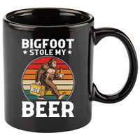 Bigfoot Stole My Beer 11oz C Handle Ceramic Mug