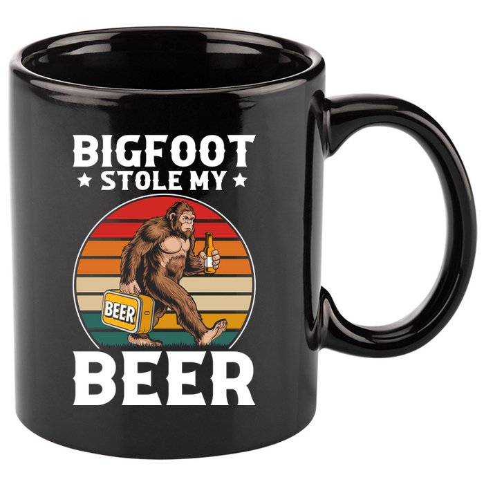 Bigfoot Stole My Beer 11oz C Handle Ceramic Mug