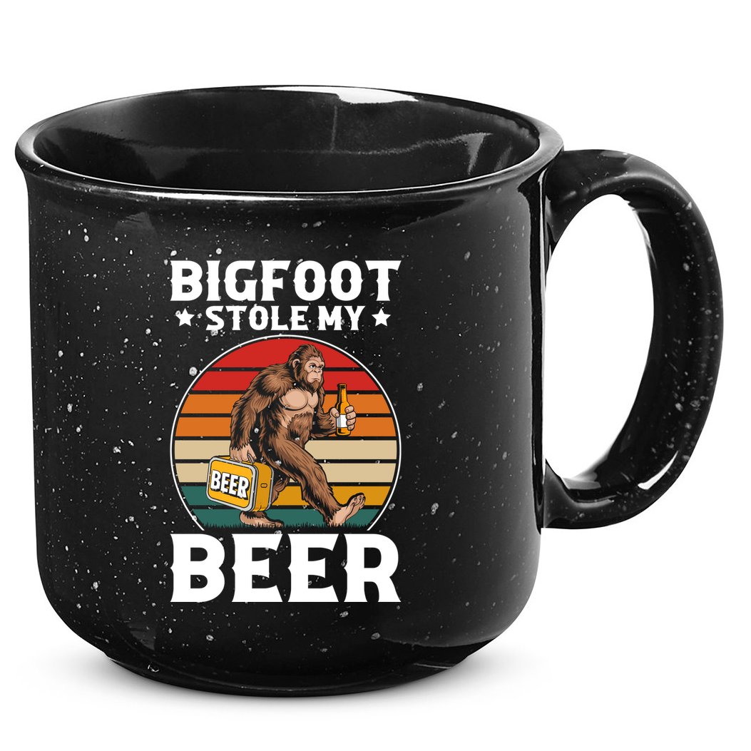 Bigfoot Stole My Beer 15oz Campfire Ceramic Mug