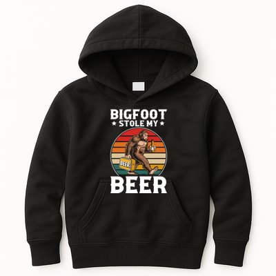 Bigfoot Stole My Beer Kids Hoodie
