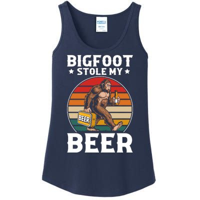 Bigfoot Stole My Beer Ladies Essential Tank