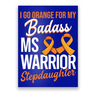 Badass Stepdaughter Multiple Sclerosis Ms Warrior Gift Poster