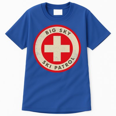 Big Sky Montana Ski Patrol Skiing Gift Tall T-Shirt