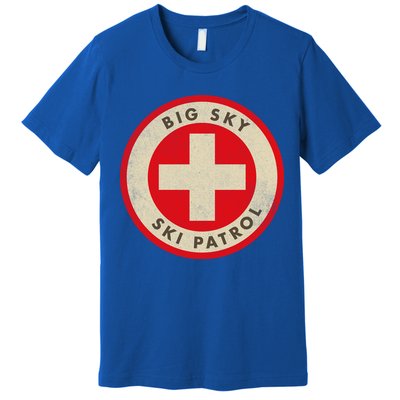Big Sky Montana Ski Patrol Skiing Gift Premium T-Shirt