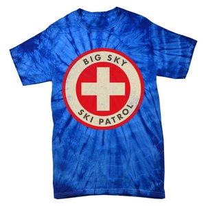 Big Sky Montana Ski Patrol Skiing Gift Tie-Dye T-Shirt