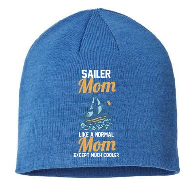 Boating Sailboat Mom Gift Sustainable Beanie