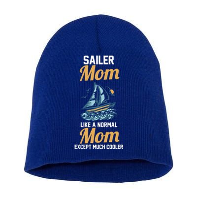 Boating Sailboat Mom Gift Short Acrylic Beanie