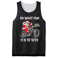 Biker Santa Motorcycle Fan Merry Christmas Xmas Holidays Mesh Reversible Basketball Jersey Tank