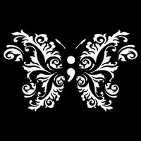 Butterfly Semicolon Mental Health Awareness Warrior Suicide Womens Tank Top