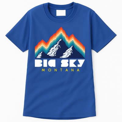 Big Sky Montana Usa Ski Retro Gift Tall T-Shirt