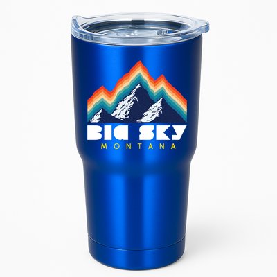 Big Sky Montana Usa Ski Retro Gift Tumbler
