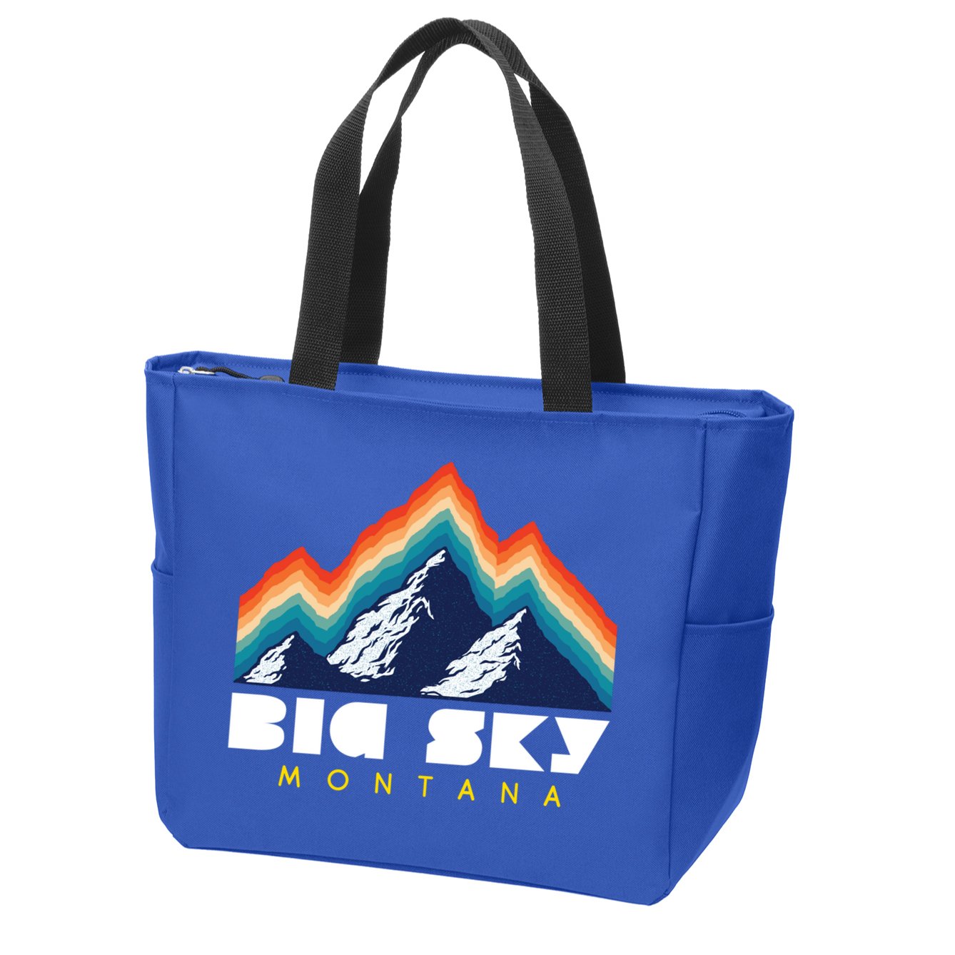 Big Sky Montana Usa Ski Retro Gift Zip Tote Bag