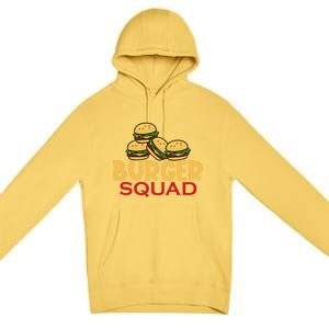 Burger Squad Matching Food Bbq Grilling Gift Gift Premium Pullover Hoodie