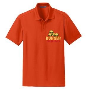 Burger Squad Matching Food Bbq Grilling Gift Gift Dry Zone Grid Polo