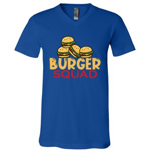 Burger Squad Matching Food Bbq Grilling Gift Gift V-Neck T-Shirt