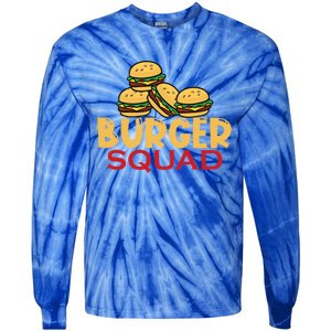 Burger Squad Matching Food Bbq Grilling Gift Gift Tie-Dye Long Sleeve Shirt