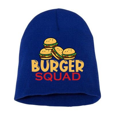 Burger Squad Matching Food Bbq Grilling Gift Gift Short Acrylic Beanie