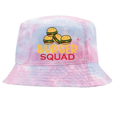 Burger Squad Matching Food Bbq Grilling Gift Gift Tie-Dyed Bucket Hat