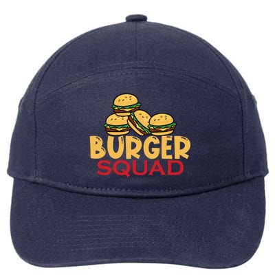 Burger Squad Matching Food Bbq Grilling Gift Gift 7-Panel Snapback Hat