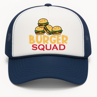 Burger Squad Matching Food Bbq Grilling Gift Gift Trucker Hat