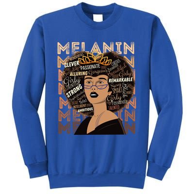 Black Strong Melanin Afro African American Meaningful Gift Sweatshirt