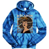 Black Strong Melanin Afro African American Meaningful Gift Tie Dye Hoodie