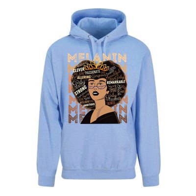 Black Strong Melanin Afro African American Meaningful Gift Unisex Surf Hoodie