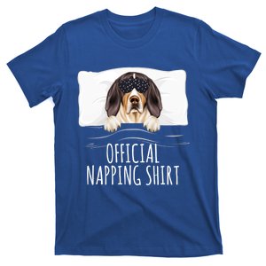 Black Sleep Mask Treeing Walker Coonhound Napping Gift T-Shirt