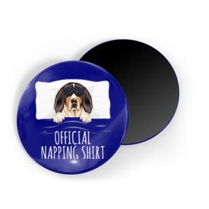 Black Sleep Mask Treeing Walker Coonhound Napping Gift Magnet