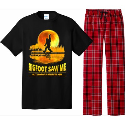 Bigfoot Saw Me But Nobody Believes Him Bigfoot Night Stroll Pajama Set