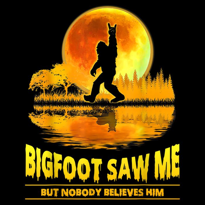 Bigfoot Saw Me But Nobody Believes Him Bigfoot Night Stroll Flatbill Hat
