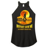 Bigfoot Saw Me But Nobody Believes Him Bigfoot Night Stroll Women’s Perfect Tri Rocker Tank