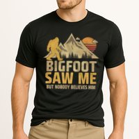 Bigfoot Saw Me But Nobody Believes Him Funny Sasquatch Cooling Performance Crew T-Shirt