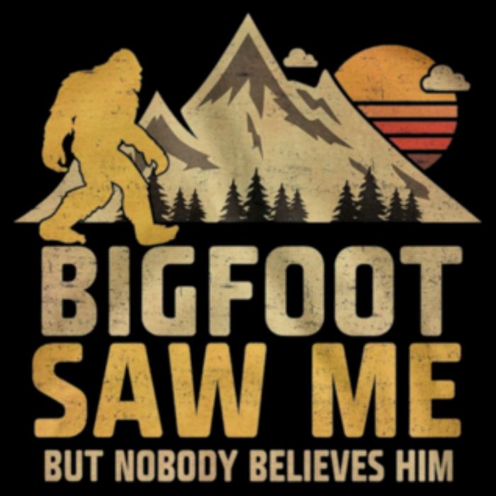 Bigfoot Saw Me But Nobody Believes Him Funny Sasquatch Drawstring Bag