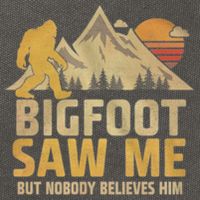 Bigfoot Saw Me But Nobody Believes Him Funny Sasquatch Cotton Canvas Backpack