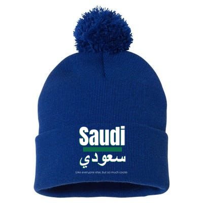 But So Much Cooler Funny Saudi Arabia For Saudi National Day Cute Gift Pom Pom 12in Knit Beanie