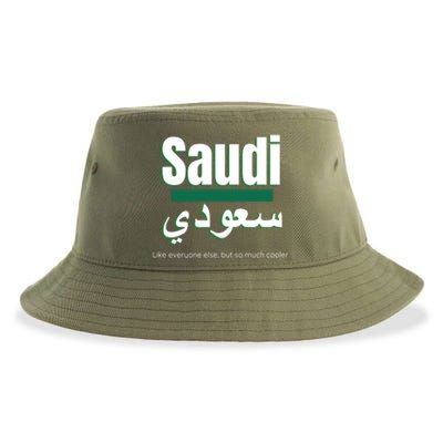 But So Much Cooler Funny Saudi Arabia For Saudi National Day Cute Gift Sustainable Bucket Hat