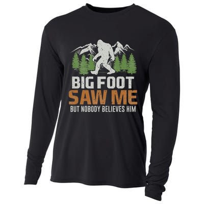 Bigfoot Saw Me But Nobody Believes Him Cooling Performance Long Sleeve Crew
