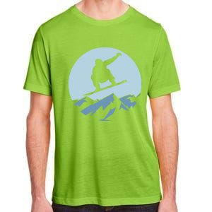 Board Snowboard Mountain Flying Board Snowboarder Fun Gift Adult ChromaSoft Performance T-Shirt