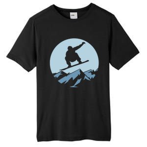 Board Snowboard Mountain Flying Board Snowboarder Fun Gift Tall Fusion ChromaSoft Performance T-Shirt