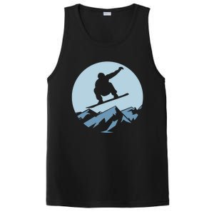 Board Snowboard Mountain Flying Board Snowboarder Fun Gift PosiCharge Competitor Tank