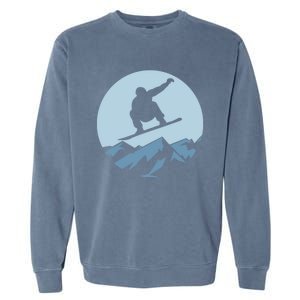 Board Snowboard Mountain Flying Board Snowboarder Fun Gift Garment-Dyed Sweatshirt