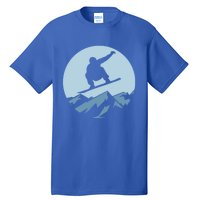 Board Snowboard Mountain Flying Board Snowboarder Fun Gift Tall T-Shirt