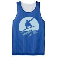 Board Snowboard Mountain Flying Board Snowboarder Fun Gift Mesh Reversible Basketball Jersey Tank